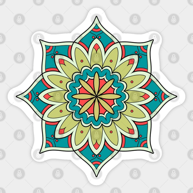 Mandala 2 Sticker by freshinkstain